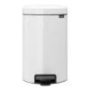 Brabantia NewIcon Pedal Bin White 12L -Home-Kitchen 12ltr new icon white pedal bin 778114