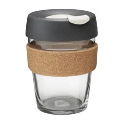 KeepCup Brew Cork Reusable Cup Assorted 340ml -Home-Kitchen 12oz medium brew cork cafe glass cup 590550