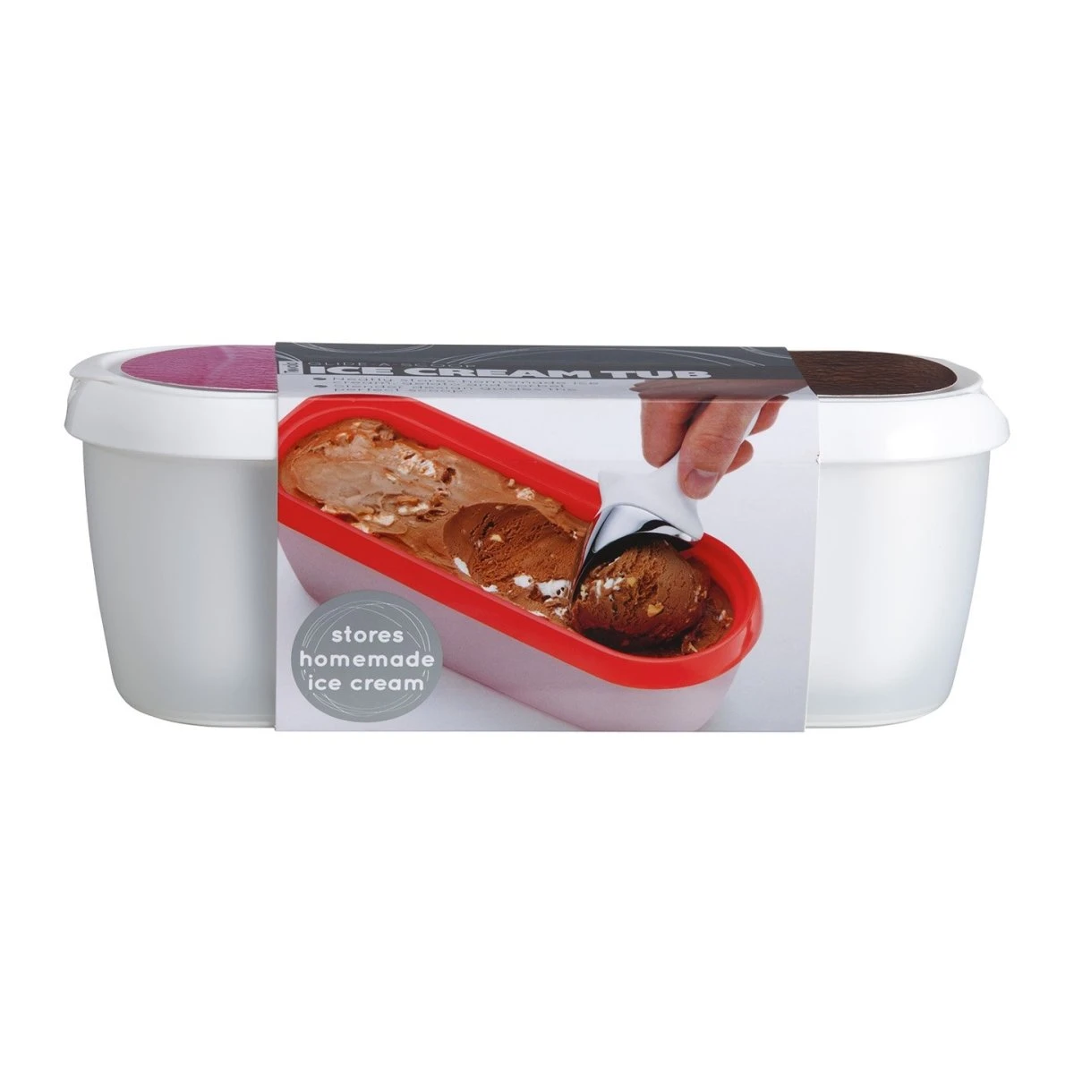 Tovolo Glide-A-Scoop White Ice Cream Tub 1.4L 3 Tovolo Glide-A-Scoop White Ice Cream Tub 1.4L