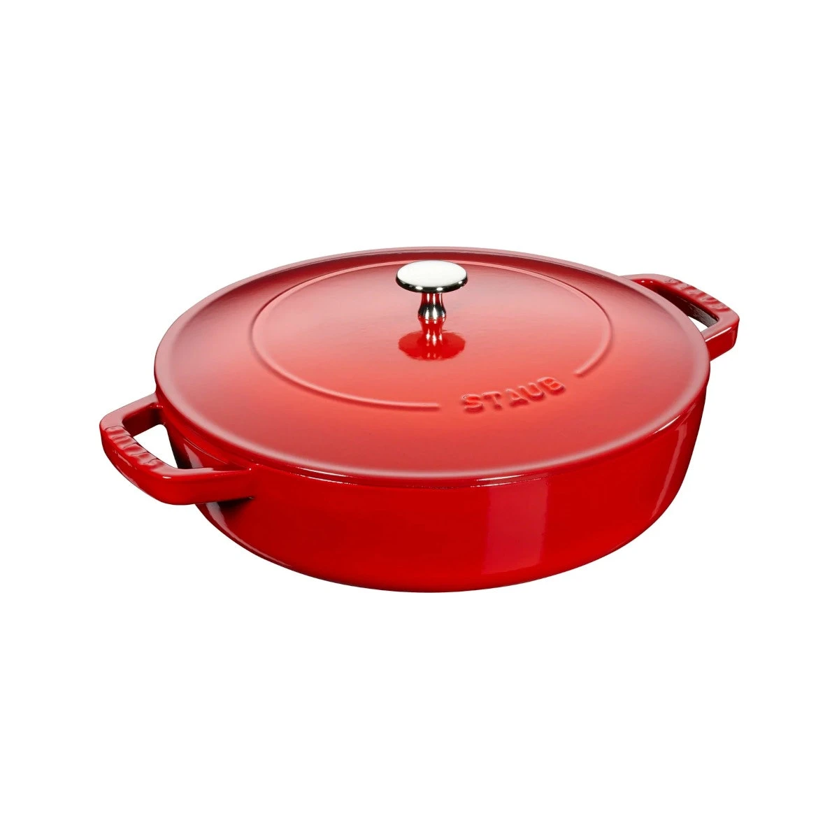 Staub Saute Pan Chistera Round - 26cm Cherry 3 Staub Saute Pan Chistera Round - 26cm Cherry