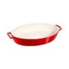 Staub Ceramic Oval Roasting Dish Cherry - 29cm 2 Staub Ceramic Oval Roasting Dish Cherry - 29cm -Home-Kitchen 183783
