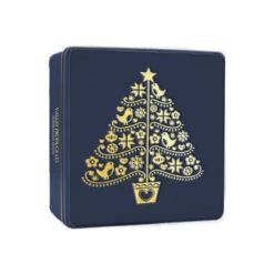 The Gourmet Pantry VPC Pure Butter Shortbread Embossed Tin - Gold Christmas Tree 15cm (180g)