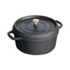 Staub Round Cocotte - 24cm Black 2 Staub Round Cocotte - 24cm Black -Home-Kitchen 193732