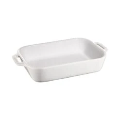 Staub Ceramic Gratin Rectangular White - 27 X 20cm