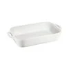 Staub Ceramic Gratin Rectangular White - 34 X 24cm 2 Staub Ceramic Gratin Rectangular White - 34 X 24cm -Home-Kitchen 193742