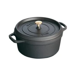 Staub Round Cocotte - 18cm Black