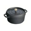 Staub Round Cocotte - 26cm Black 1 Staub Round Cocotte - 26cm Black -Home-Kitchen 193764