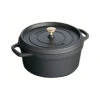 Staub Round Cocotte - 28cm Black -Home-Kitchen 193780