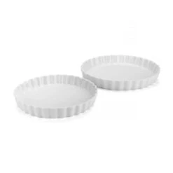 Pillivuyt Porcelain Quiche Dishes Set Of 2