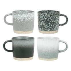 Robert Gordon Strata Mixed Glaze Mug 370ml (Set Of 4)