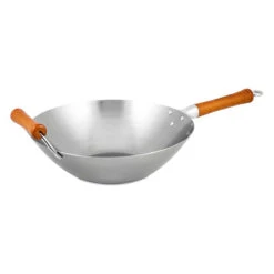 Ken Hom Carbon Steel Wok 32cm -Home-Kitchen 71024 Carbon Steel Wok 32cm LS4
