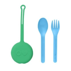 Omie OmiePod Cutlery Set Mint Green 3 Piece