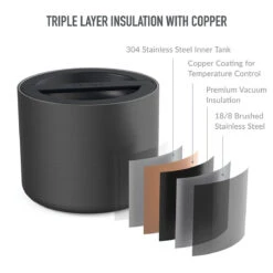 Bentgo Stainless Steel Insulated Food Container Black 560ml -Home-Kitchen 8751cbk e