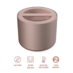Bentgo Stainless Steel Insulated Food Container Rose Gold 560ml -Home-Kitchen 8751rg f