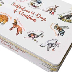 Banksia Australian 12 Days Of Christmas Shortbread Tin 300g -Home-Kitchen BanksiaAustralian12DaysofChristmasShortbreadTin300g.6