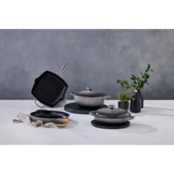 Le Creuset Signature Cast Iron Round Casserole Flint 26cm -Home-Kitchen FLINT 60569