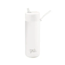 Frank Green Bottle With Straw Lid Cloud White 595ml