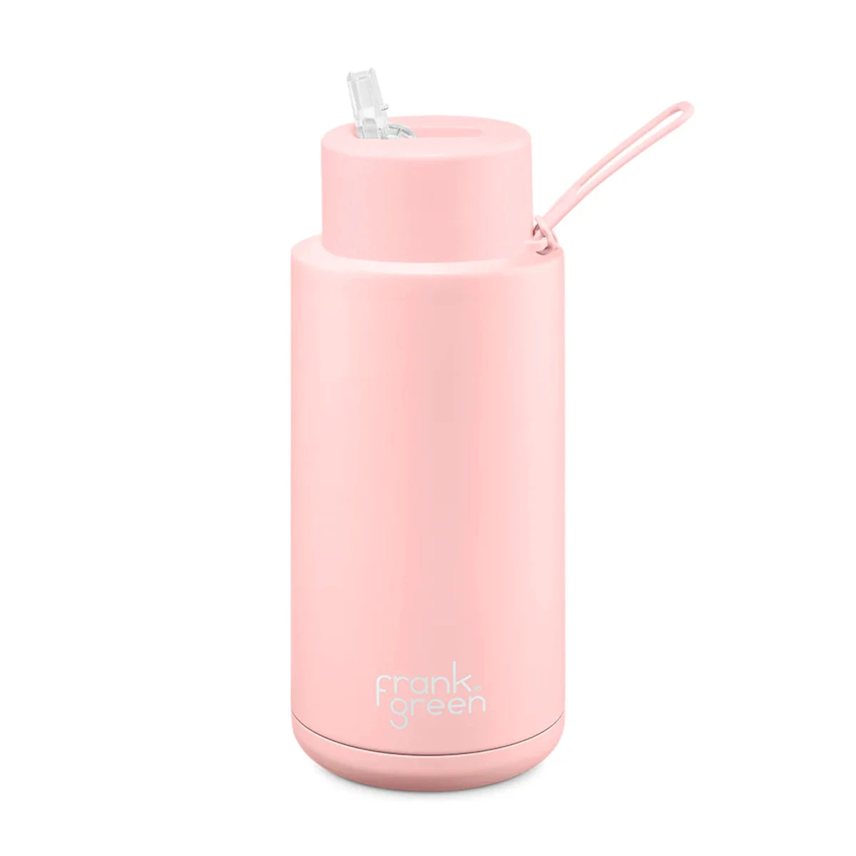 Frank Green Reusable Ceramic Bottle With Straw Lid Blush 1L 3 Frank Green Reusable Ceramic Bottle With Straw Lid Blush 1L