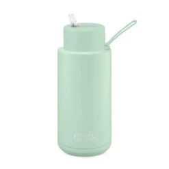 Frank Green Reusable Ceramic Bottle With Straw Lid Mint Gelato 1L