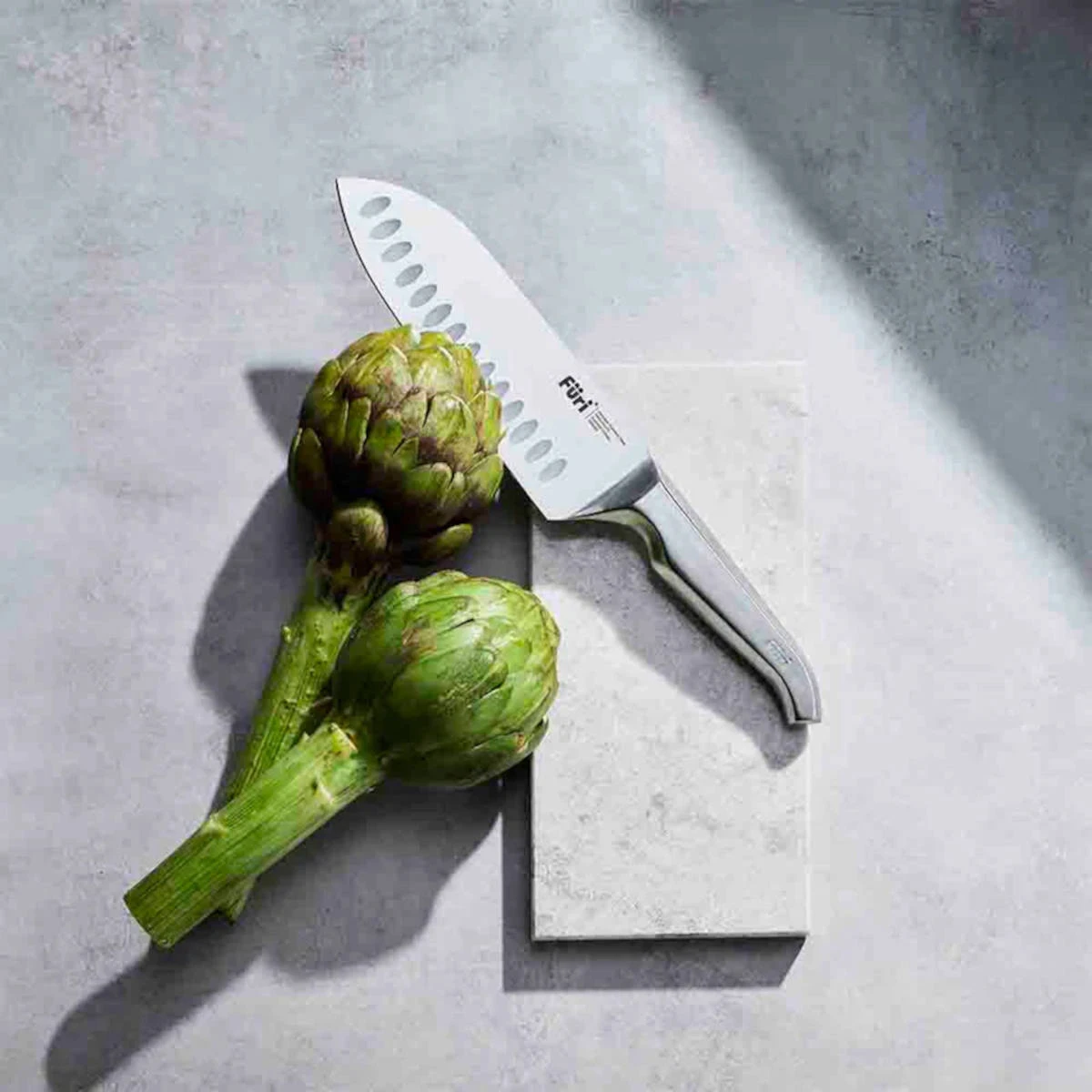 Furi 3 Piece East West Santoku & Sharpener Set 7 Furi 3 Piece East West Santoku & Sharpener Set - Image 5