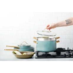 GreenPan Padova Casserole Smokey Sky Blue 24cm (4.7L) -Home-Kitchen Greenpan26 31055