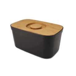 Joseph Joseph Bread Bin With Cutting Board Black