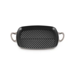 Le Creuset Signature Cast Iron Shallow Rectangular Grill Flint 30cm -Home-Kitchen LC 20190916 HL PS FS 20201304440422 002
