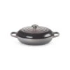 Le Creuset Signature Cast Iron Shallow Casserole Flint 30cm -Home-Kitchen LC 20191104 HL PS FS 21180304442430 001