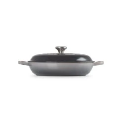 Le Creuset Signature Cast Iron Shallow Casserole Flint 30cm -Home-Kitchen LC 20191104 HL PS FS 21180304442430 003