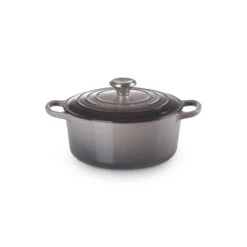 Le Creuset Signature Cast Iron Round Casserole Flint 24cm