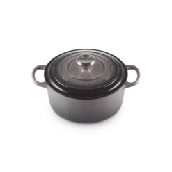 Le Creuset Signature Cast Iron Round Casserole Flint 24cm -Home-Kitchen LC 20200130 HL PS FS 21177244442430 002