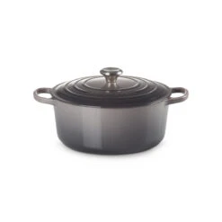 Le Creuset Signature Cast Iron Round Casserole Flint 28cm