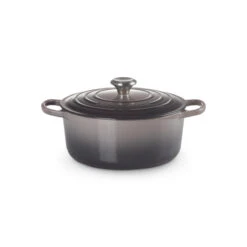 Le Creuset Signature Cast Iron Round Casserole Flint 26cm