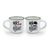 Legami Espresso For Two Mr & Mrs Always Right Coffee Cups 50ml 1 Legami Espresso For Two Mr & Mrs Always Right Coffee Cups 50ml -Home-Kitchen MM0006 1