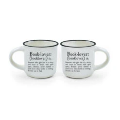 Legami Espresso For Two Book Lover Coffee Cups 50ml