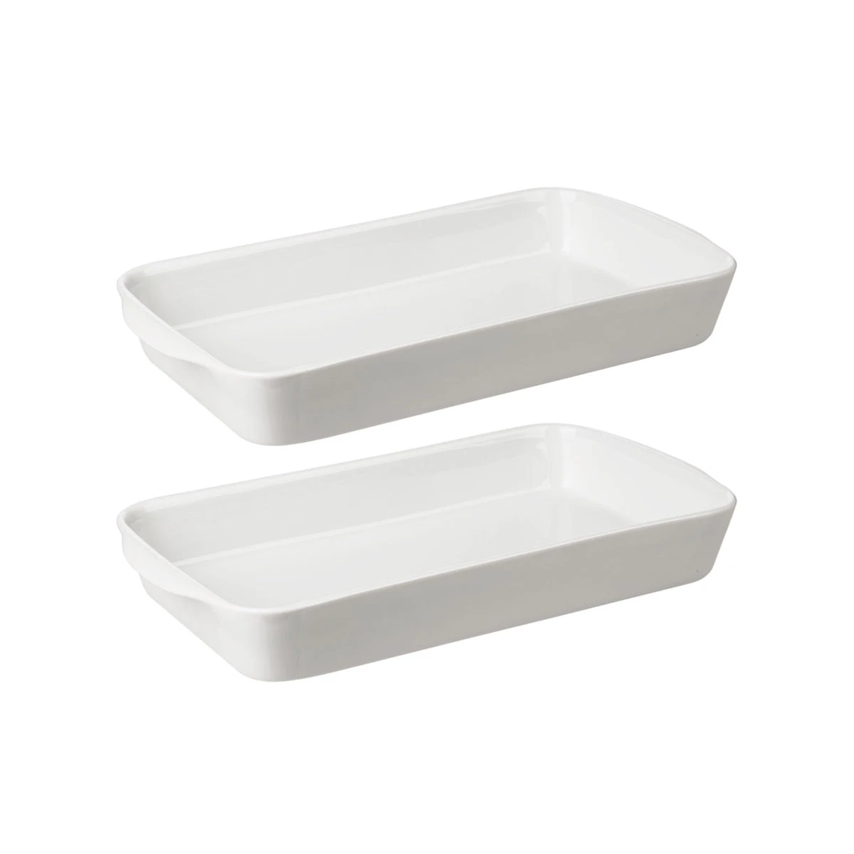 Pillivuyt Deep Rectangular Roasters Set Of 2 4 Pillivuyt Deep Rectangular Roasters Set Of 2 - Image 2