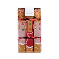 Pure Christmas Premium Crackers Gingerbread Men Set Of 6