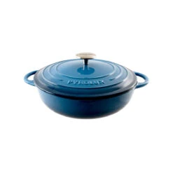 Pyrolux Pyrochef Low Casserole Ocean Blue 28cm