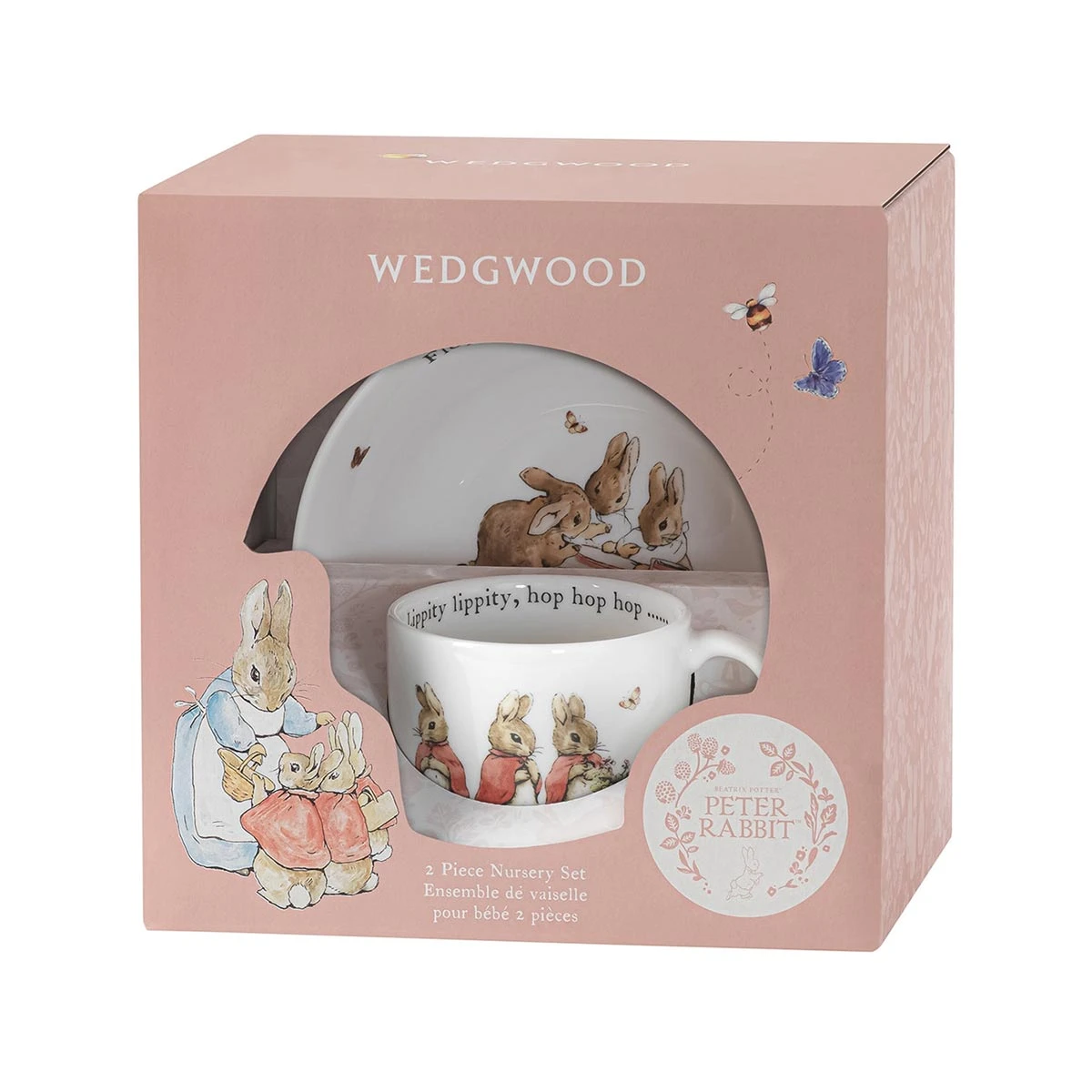Wedgwood Peter Rabbit Flopsy, Mopsy & Cottontail Set 2 Piece 4 Wedgwood Peter Rabbit Flopsy, Mopsy & Cottontail Set 2 Piece - Image 2