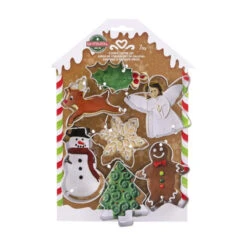 R&M Christmas Cookie Cutter Set Of 7 7 R&M Christmas Cookie Cutter Set Of 7 -Home-Kitchen R MChristmasCookieCutterSetof7.3