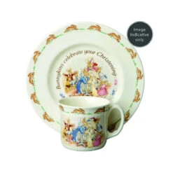 Royal Doulton 2 Piece Bunnykins Christening Baby Set