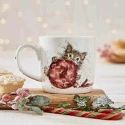 Royal Worcester Wrendale Purrfect Christmas Mug 300ml -Home-Kitchen RoyalWorcesterWrendalePurrfectChristmasMug300ml.3