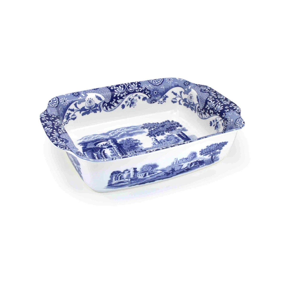 Spode Blue Italian Rectangular Baker 30cm 4 Spode Blue Italian Rectangular Baker 30cm - Image 2
