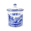 Spode Italian Coffee Canister Blue 15cm -Home-Kitchen SpodeItalianCoffeeCanisterBlue15cm