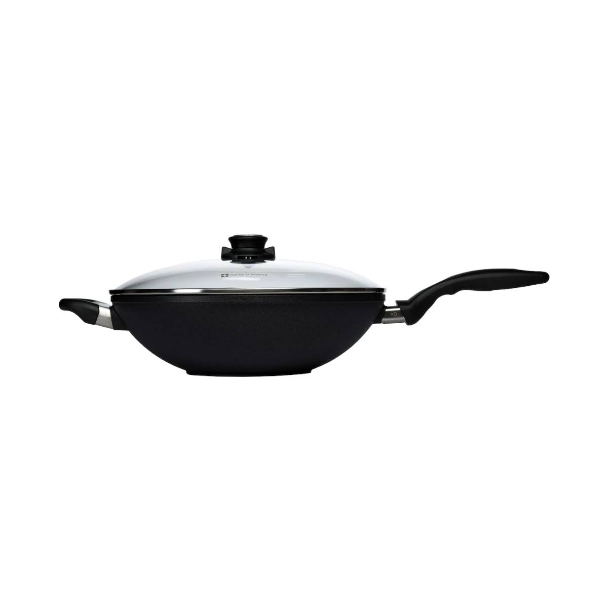 Swiss Diamond XD Classic Induction Wok With Lid 32cm 5 Swiss Diamond XD Classic Induction Wok With Lid 32cm - Image 3
