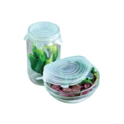 Appetito Reusable Silicone Food Covers Set Of 6 -Home-Kitchen appetito reusable silicone food covers set of 6 846290