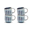 Salt & Pepper Naoko Mug Linear Storm 380ml (Set Of 4) -Home-Kitchen as