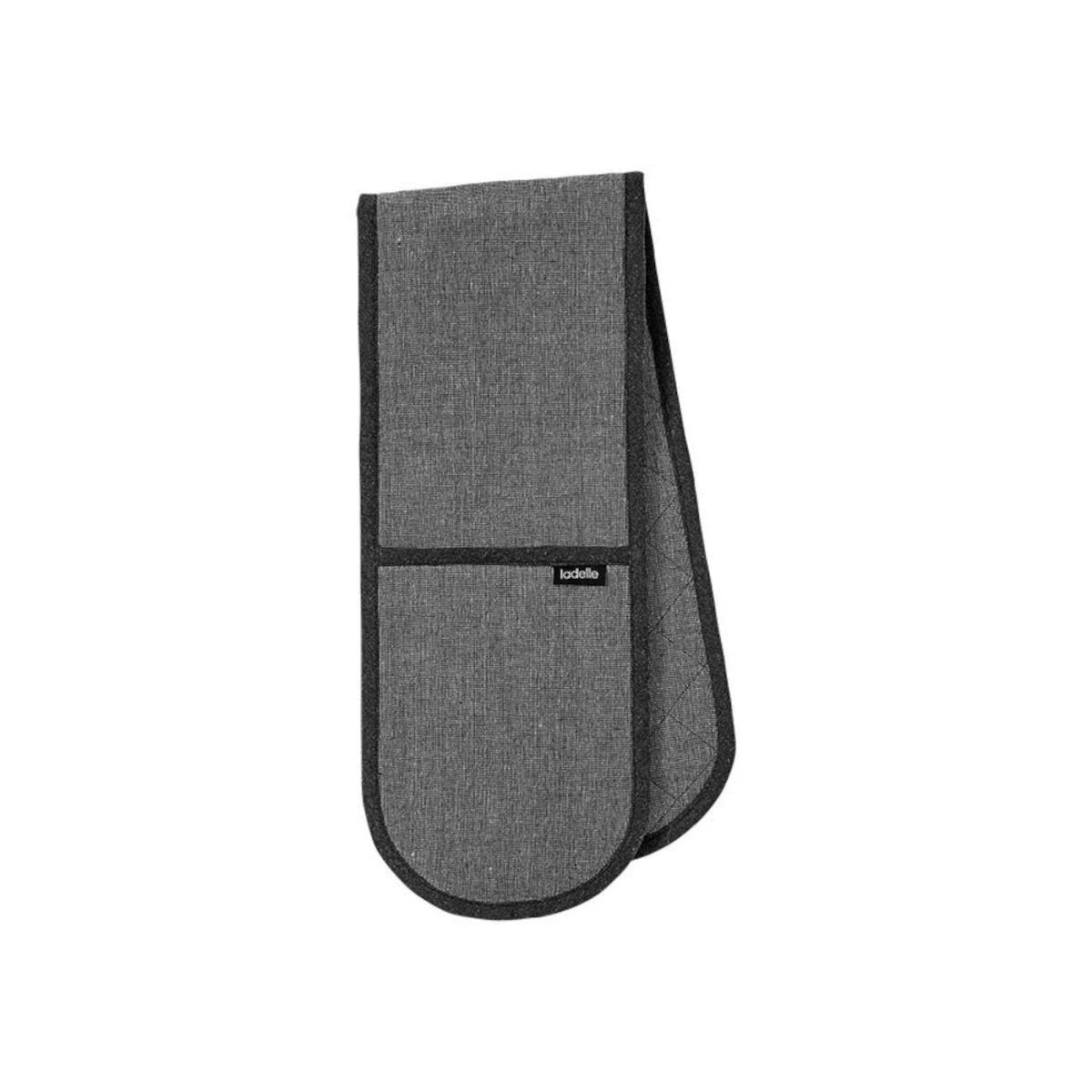 Ladelle Eco Recycled Double Oven Mitt Charcoal 3 Ladelle Eco Recycled Double Oven Mitt Charcoal