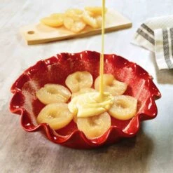 Emile Henry Ruffled Pie Dish Burgundy 27cm -Home-Kitchen emily henry ruffled pie dish burgundy 27cm 542912