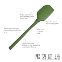 Tovolo FlexCore Silicone Pesto Spatula Green -Home-Kitchen flexcore silicone pesto spatula green 314180